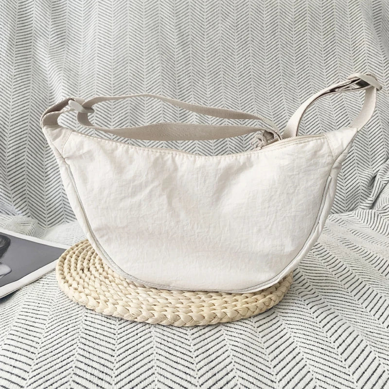 Crescent Crossbody Bag – Lightweight Shoulder Purse with Adjustable Strap