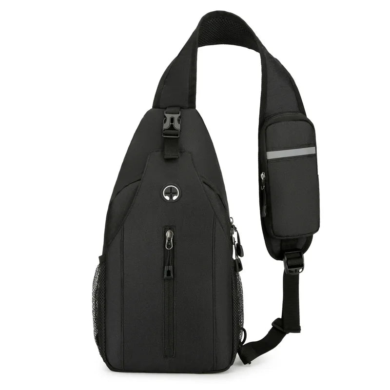 Men S Outdoor Shoulder Bag Casual Wear Resistant Scratch Anti Spill Crossbody