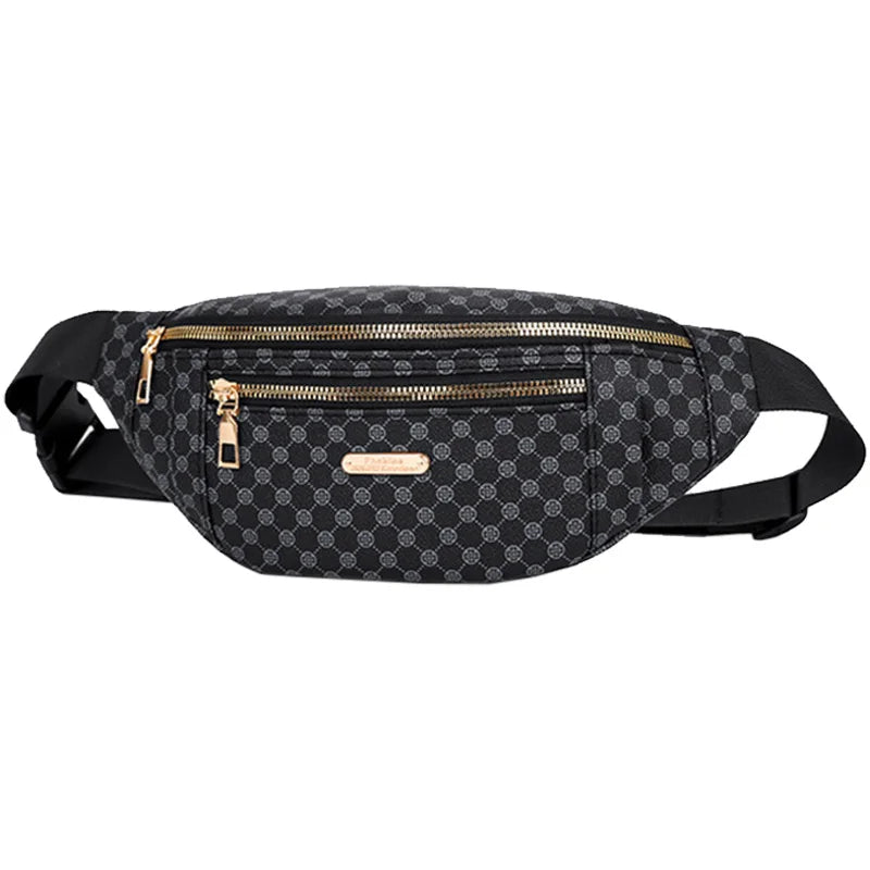 Practical Versatile Patterned Waist Bag Multi-Color Adjustable-Strap Lightweight Daily Use Casual