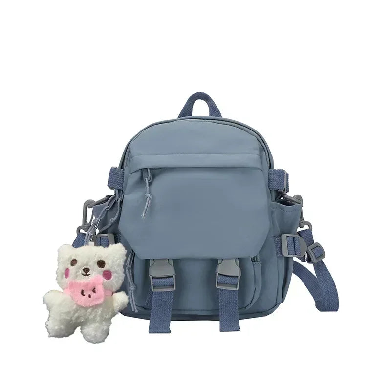 Kawaii Mini Backpack Women Shoulder Bag Teenage Girls Multi-Function Small Bagpack Ladies Travle
