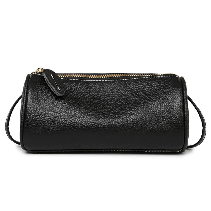 Top-Grain Cowhide Women S Mobile Phone Storage Single-Shoulder Crossbody Bag Pillow