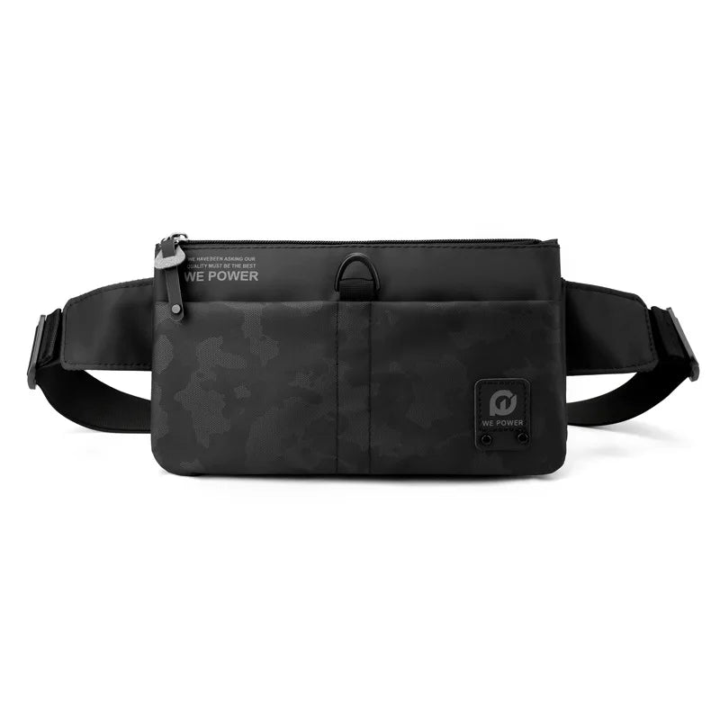 Men S Waist Bag Leisure Chest Cross-Body Anti Splashing Water Ultra-Thin Outdoor Change Mobile Phone