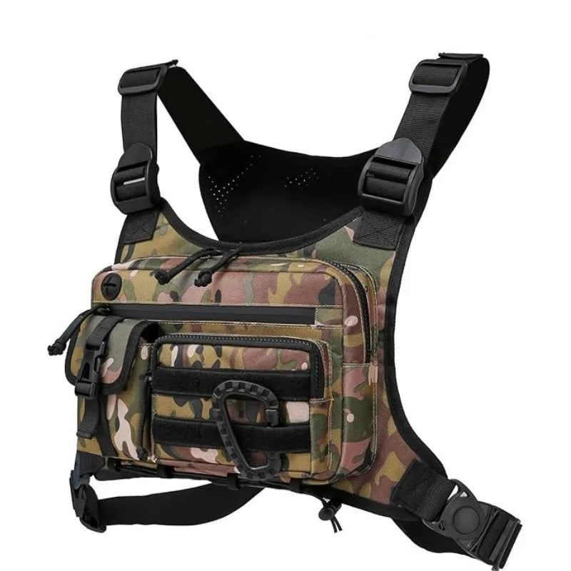 Waterproof Ultra-Light Oxford Fabric Chest Bag Outdoor Tactical Chest Bag Camouflage Sports Chest