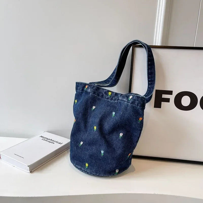 Canvas Bag Purse Handbag Denim Designer Bags Women Shoulder Crossbody Tote Bolsos De Mujer