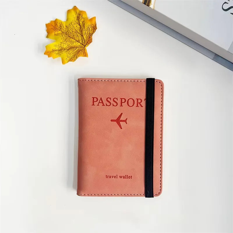 Homefish Women Men Rfid Vintage Business Passport Covers Holder Multi-Function Id Bank Card Pu