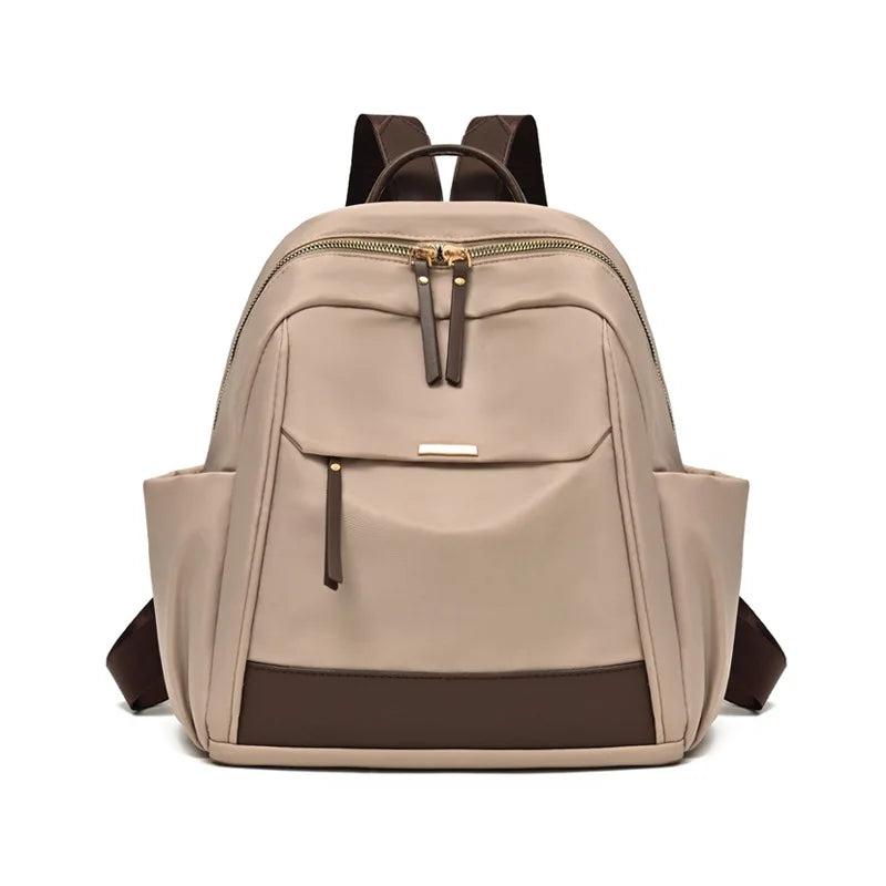 Anti-Theft Nylon Backpack for Women – Large Capacity Travel & School Bag