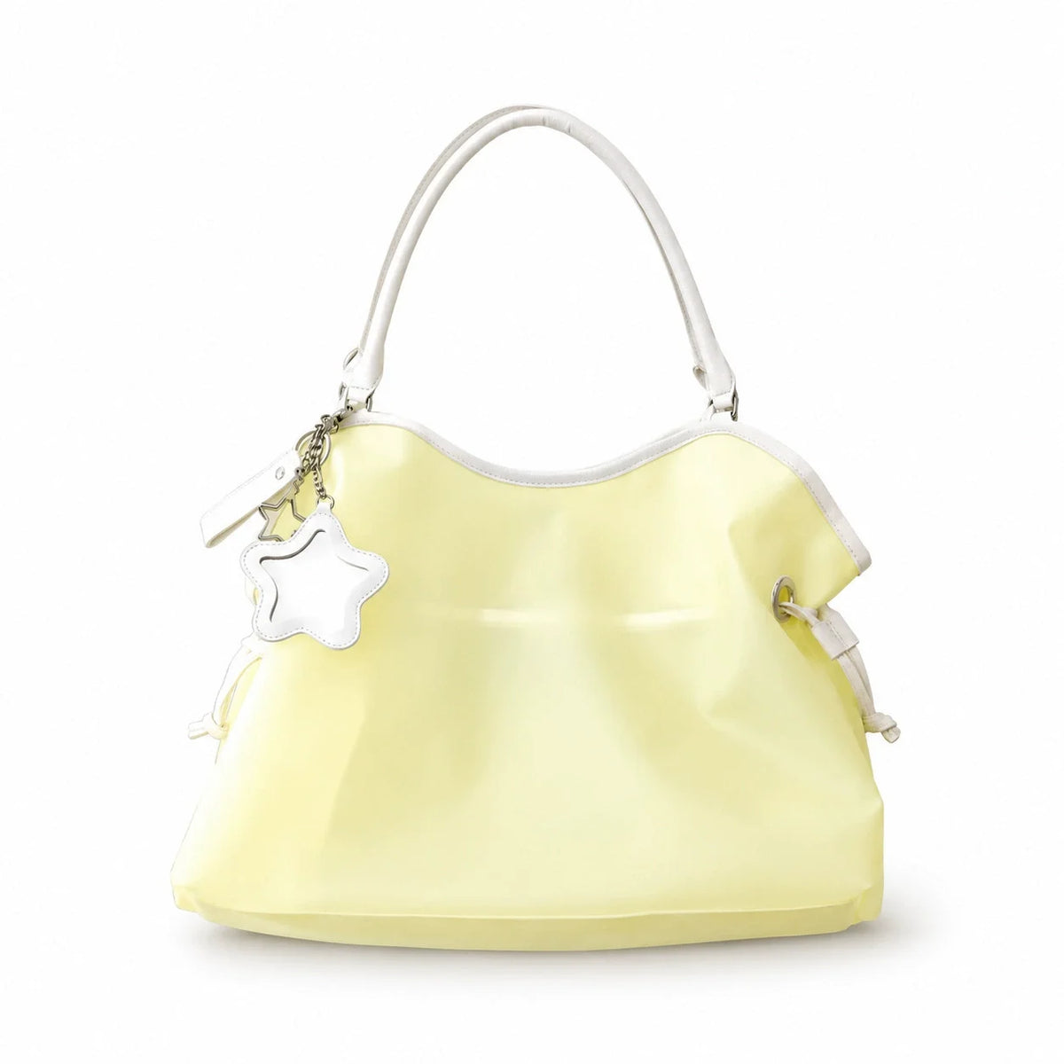 Korean Style Jelly Tote Bag Large Capacity Pvc Transparent Summer Shoulder Bags Y2k Sweet Girl Woman