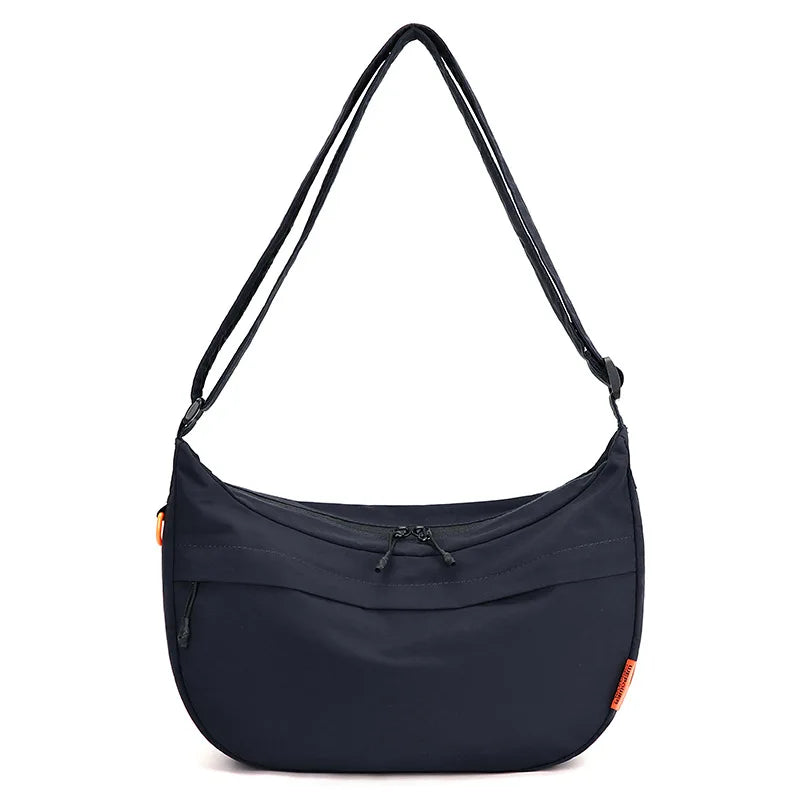 Waterproof Nylon Fabric Simple Dumpling Bag Lightweight Crossbody Bag Casual Large-Capacity