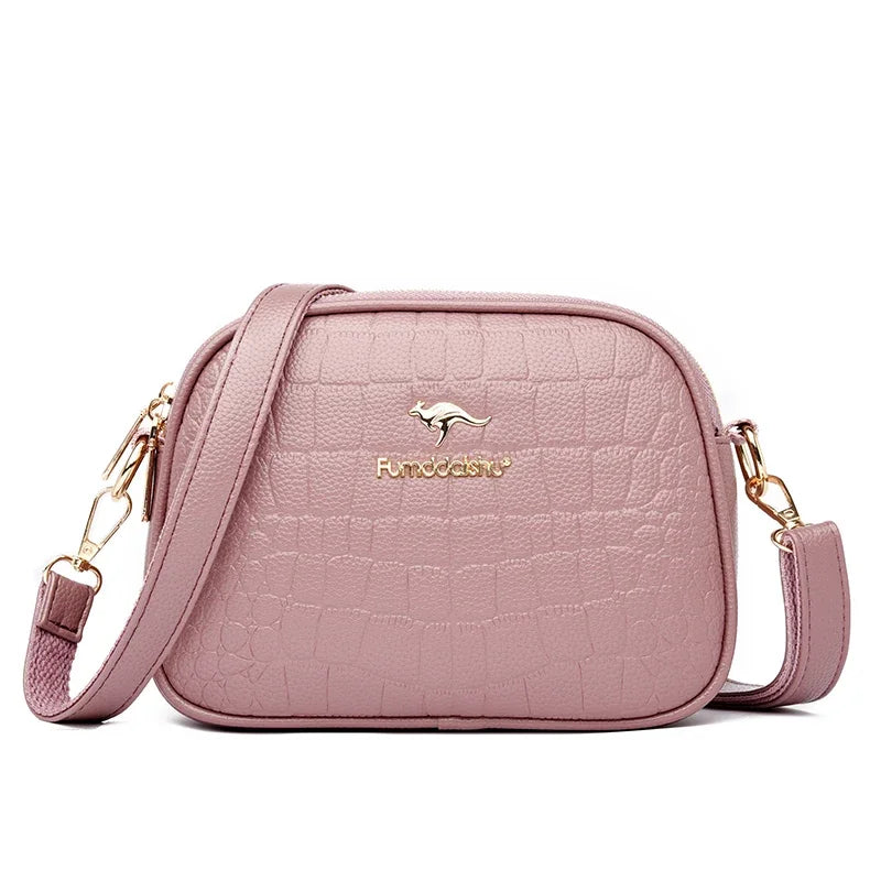 Women's Crossbody Bag – Multi-Pocket PU Leather Shoulder Handbag