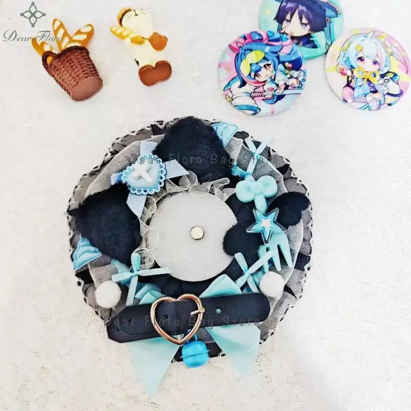 Round Ita Bag Badge Display Stand – Handmade Kawaii Anime Pin Holder