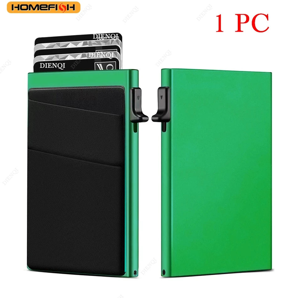 Homefish Slim Metal Card Wallet Rfid Anti-Scan Card Protector
