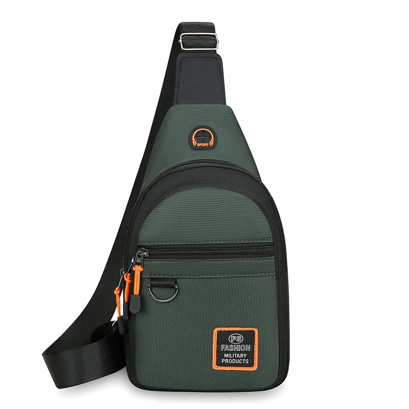 Men's Crossbody Chest Bag – Large Capacity Outdoor Sling Pack