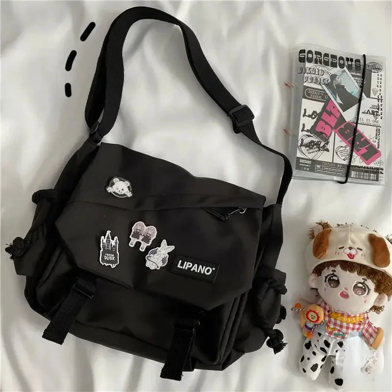 Street Style Versatile Artistic Messenger Crossbody Shoulder Bag