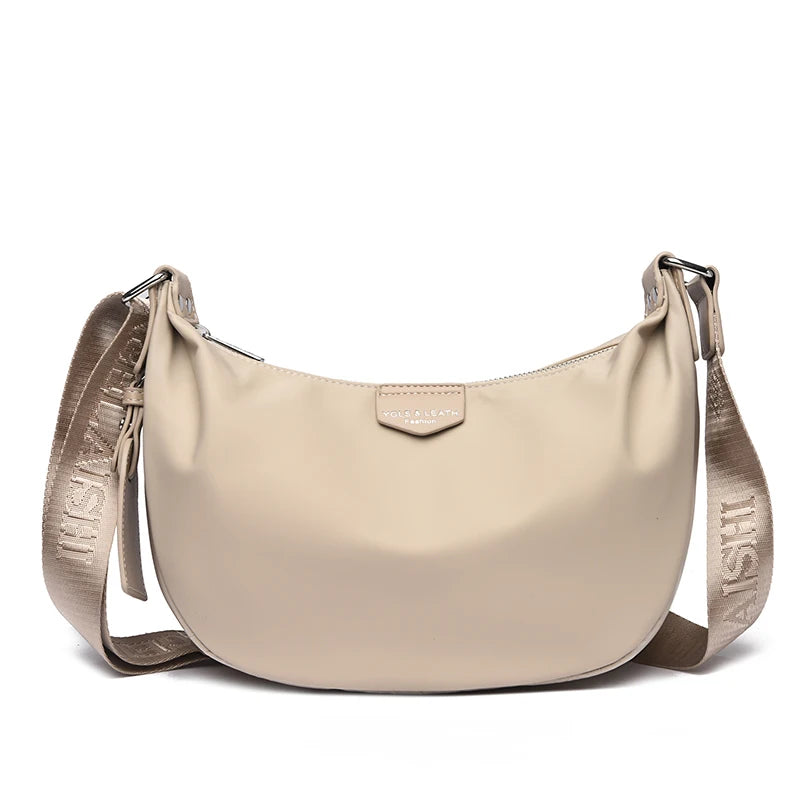 Nylon Crescent Crossbody Bag – Large Capacity Hobo Shoulder Bag