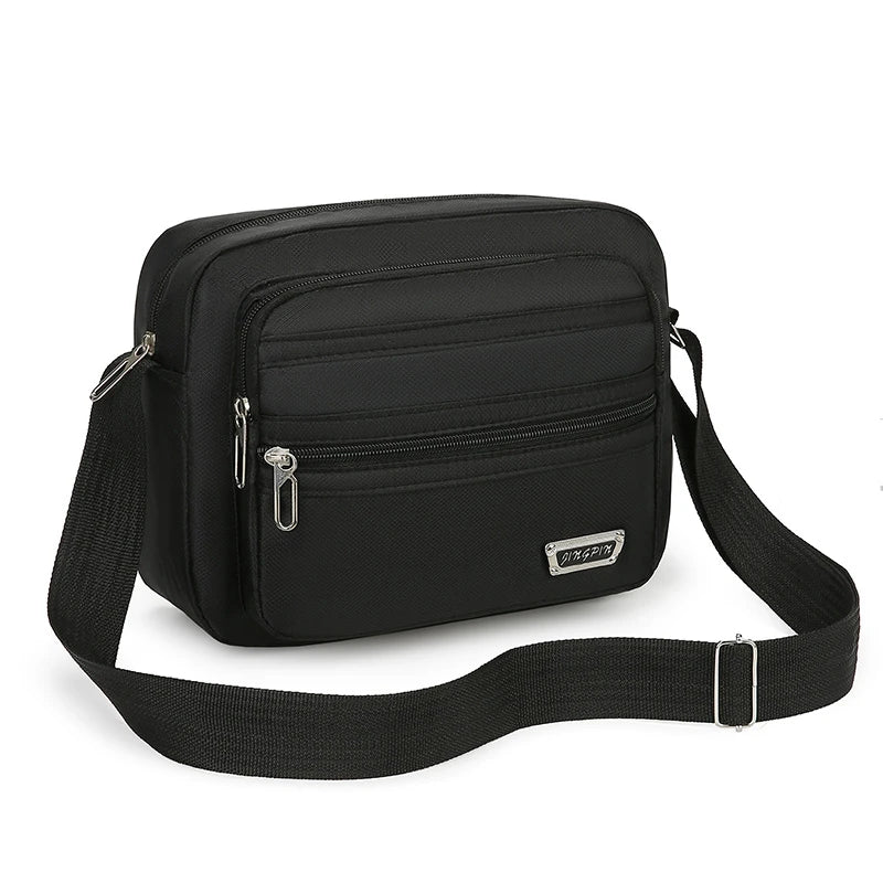 Men's Waterproof Crossbody Bag – Multi-Pocket Shoulder Bag