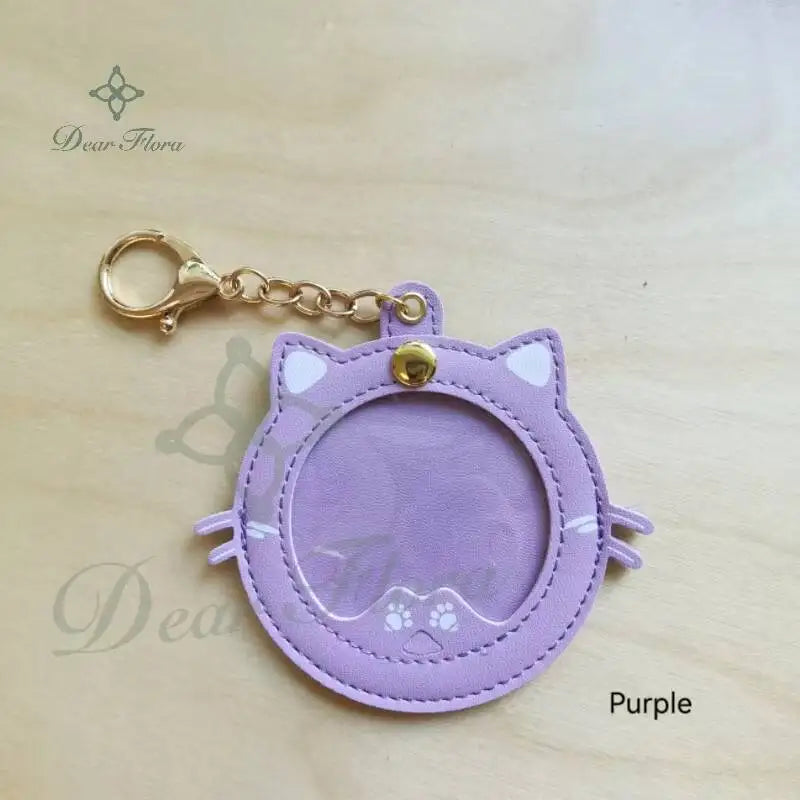 Cat Shape Badge Display Holder – 58mm Pin Protective Cover for Ita Bag