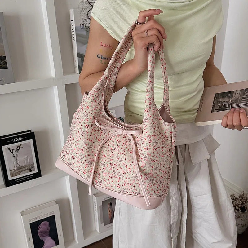 Floral Canvas Crossbody Bags Woman Shoulder Versatile Casual Women Tote Bag Purse Handbags Designer