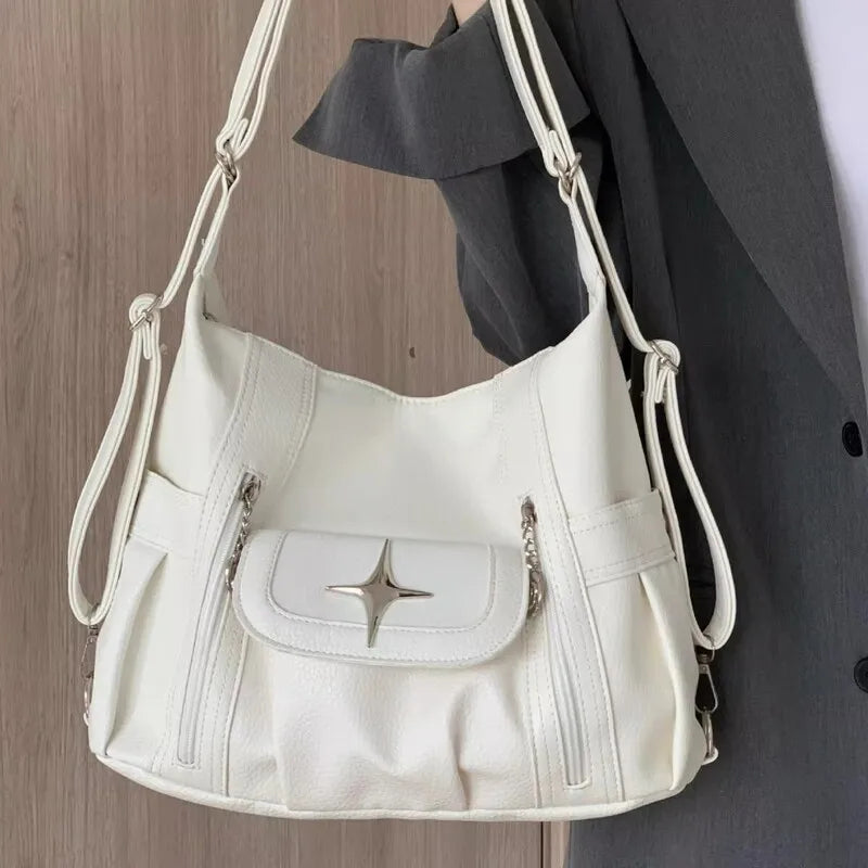 Y2K Star Tote Bag – Large Capacity Shoulder & Crossbody Bag