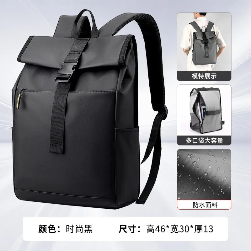 Men Backpack Travel Women Light Waterproof Computer Bag Commuting Schoolbag - Waterproof