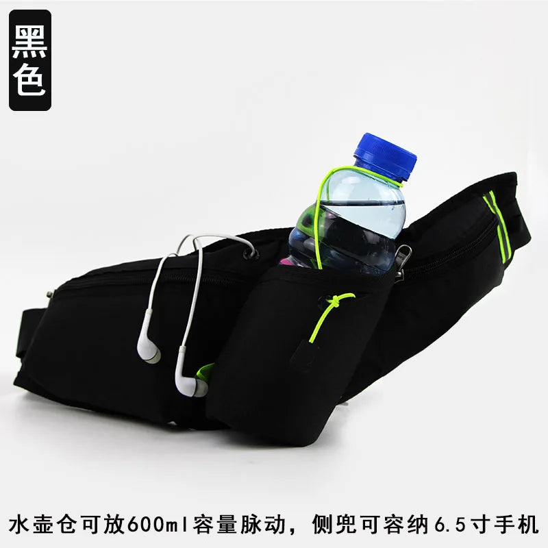 Waterproof Nylon Waist Bag Multi-Function Running Kettle Marathon 6 5 Inch Mobile Phone Fitness