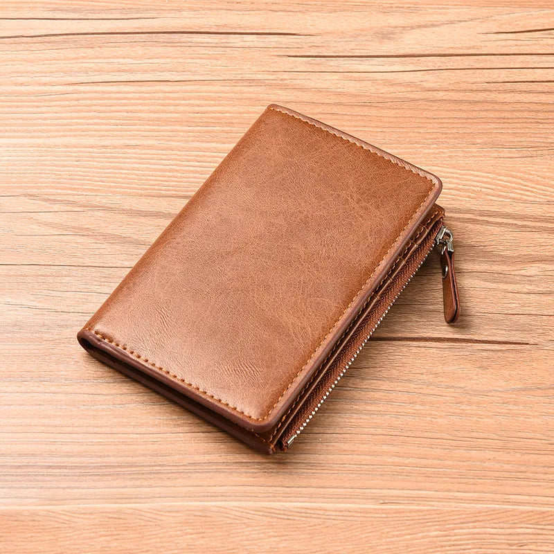 Men S Card Case Vertical Multi-Functional Pu Id Holder