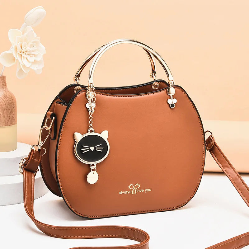 Cat Charm Crossbody Bag – Women's Small Shoulder Handbag