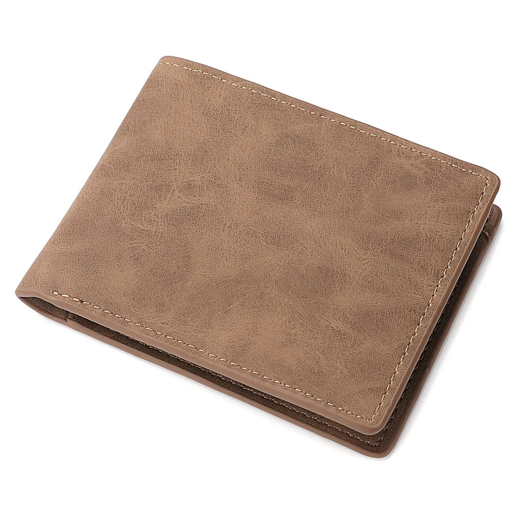 Card Holder Ample Cash Bill Storage Homefish Lightweight Portable Short Wallet Men