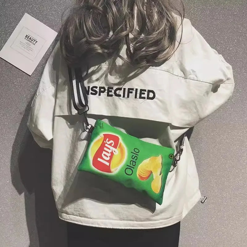 Potato Chip Crossbody Bag – Funny Novelty Shoulder Bag