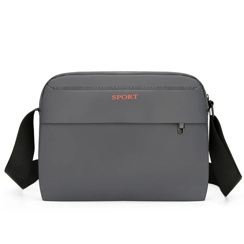Men S Large-Capacity Single-Shoulder Bag Casual Sports Crossbody Bag Multi-Compartment Commuter