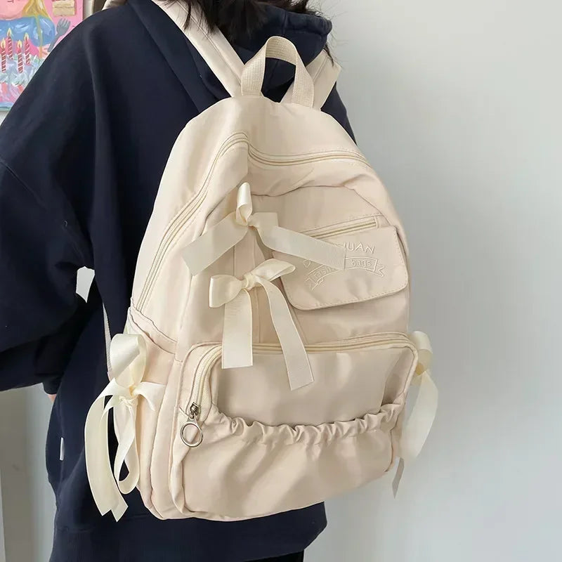 Backpack Canvas Women Anti-Theft Shoulder Bags School Bag Teenager Girls Backapck Female
