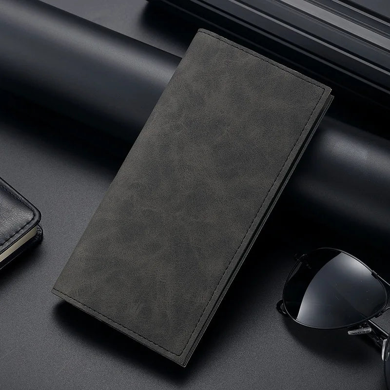 Men S Wallet Long Ultra-Thin Multi-Card Leisure Retro Business