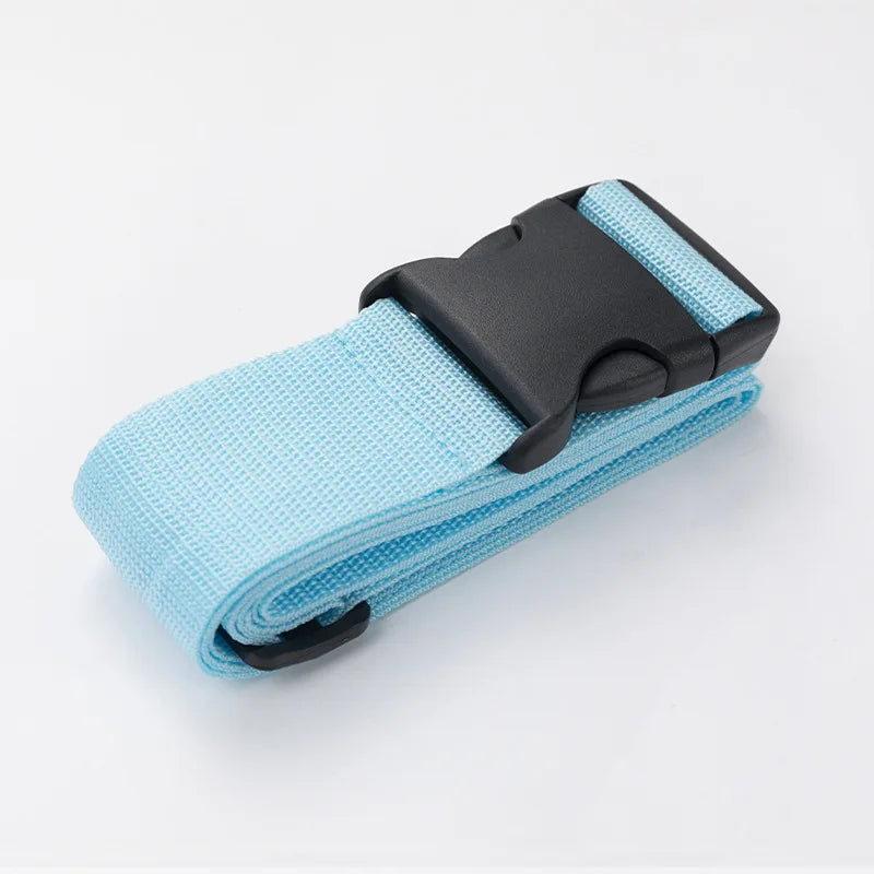 1pc 2m Adjustable Luggage Strap Cross Belt Packing Travel Suitcase Nylon Lock Buckle Baggage Belts