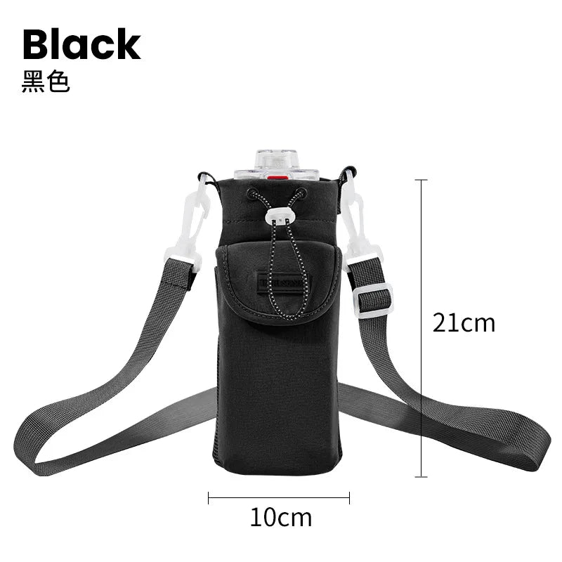 Water Cup Set Travel Portable Change Key Mobile Phone Slant Cross Bag Cycling Fitness Strap Mouth