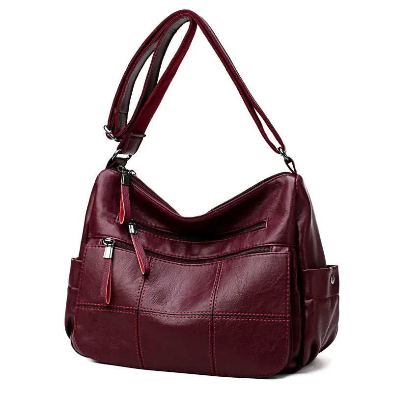 Women's Luxury Leather Crossbody Bag – Designer Shoulder Handbag