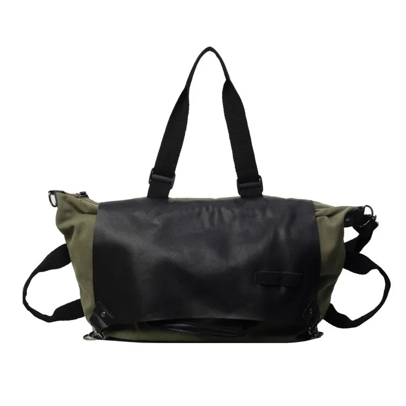 Tote Bag Women Leisure Travel Sports Fitness Crossbody Large Capacity Portable Canvas