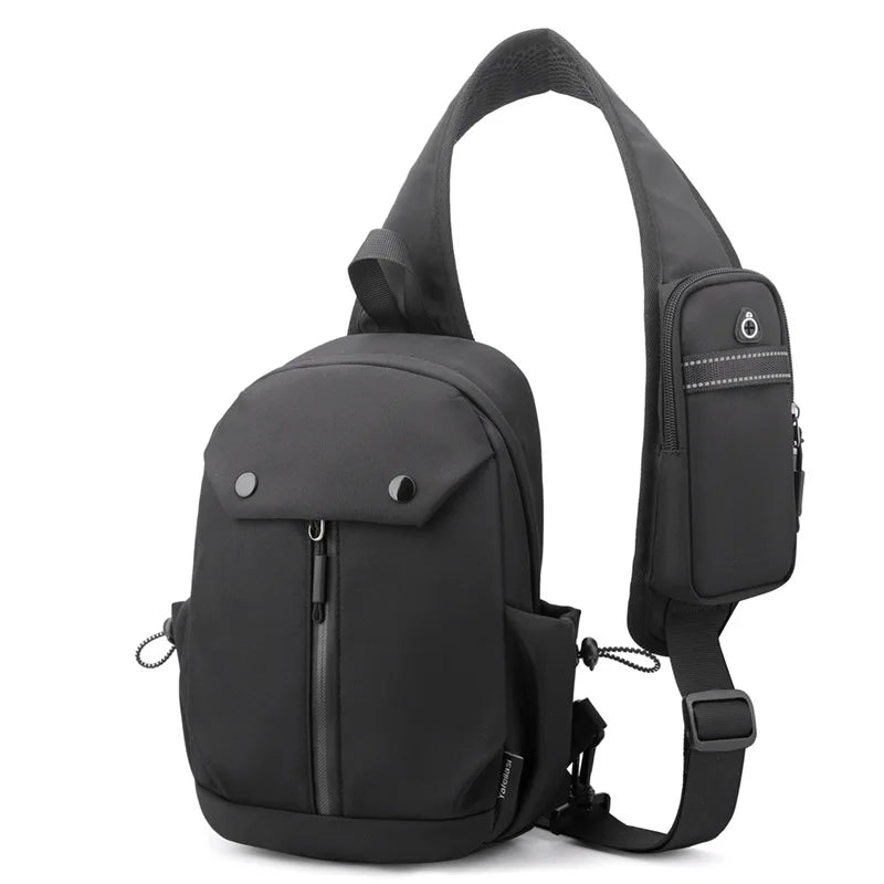 Chest Bag Men S Single Shoulder Waterproof Commuting Cell Phone Storage Diagonal Cross - Waterproof