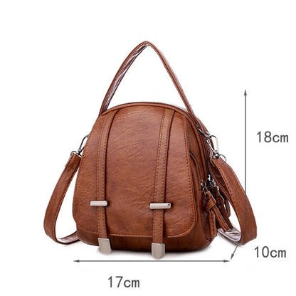 3-in-1 Convertible PU Leather Bag for Women – Crossbody, Shoulder & Handbag