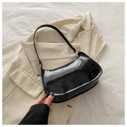 Homefish Pu Leather Underarm Bag Solid Color Women Daily Commuter Shoulder Versatile Mini Handbag