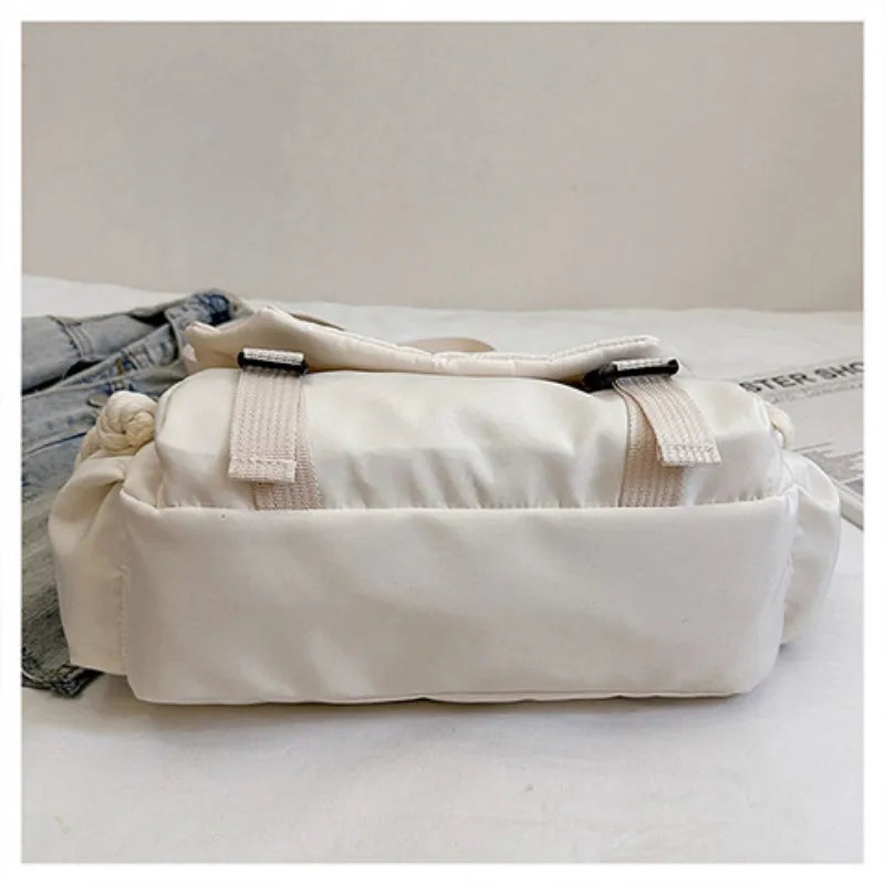 Homefish Nylon Handbags Shoulder Bag Large Capacity Crossbody Bags Teenager Messenger Student School