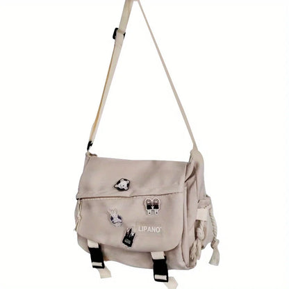 Nylon Messenger Bag Men Shoulder Trendy S Student School Bag