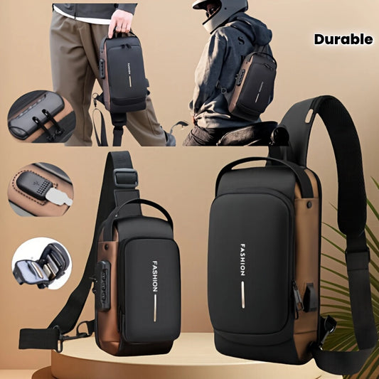 Anti-Theft Crossbody Sling Bag with Combination Lock