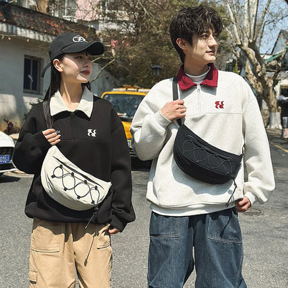Shoulder Bag Ladies Commuting Crossbody Men Women Large Capacity Outdoor Waterproof - Waterproof