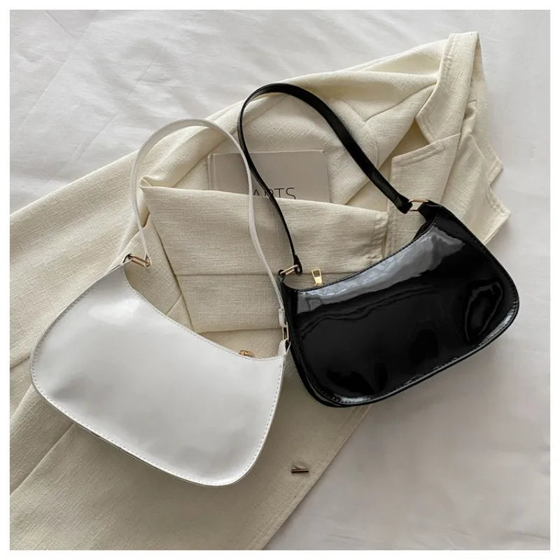 Homefish Vintage Retro Pu Leather Underarm Shoulder Bag Women Trendy Crossbody Purse Ladies Daily