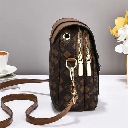 Multi Layer Practical Small Versatile Large Capacity Bag Women Lightweight Single Shoulder Chic