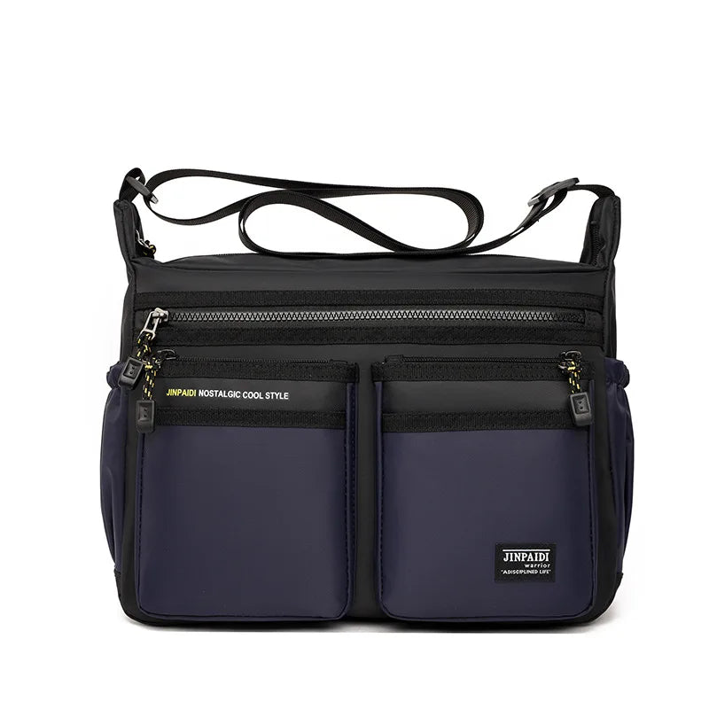 Men S Large Capacity Portable Multifunctional Shoulder Bag Casual Fashionable Simple Waterproof