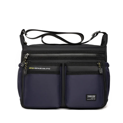 Men S Large Capacity Portable Multifunctional Shoulder Bag Casual Fashionable Simple Waterproof