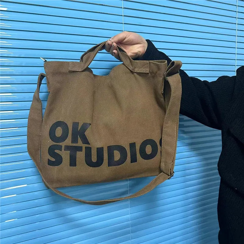 Canvas Messenger Bag – Vintage Retro Large Capacity Shoulder Bag