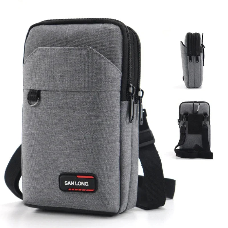 Waterproof Waist Bag Purse Single Double Layer Outdoor Military Waist Fanny Pack Men Phone Pouch