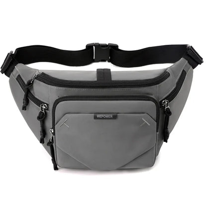 Waterproof Nylon Fabric Multi-Functional Men S Waist Bag Load-Reducing Single-Shoulder Crossbody Bag