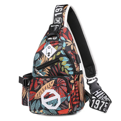 Cross-Body Men S Chest Bag Shoulder Widened Strap Large Capacity Mobile Phone Storage Small Backpack